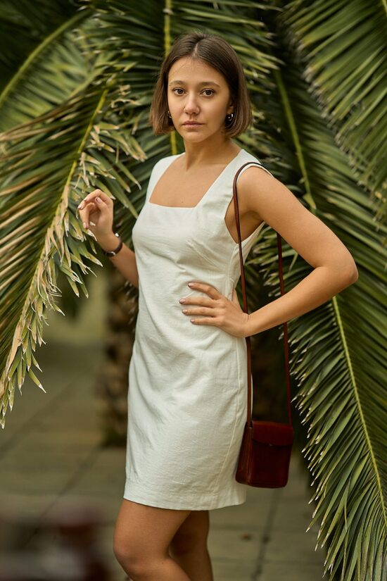 Noir Frame dress | white