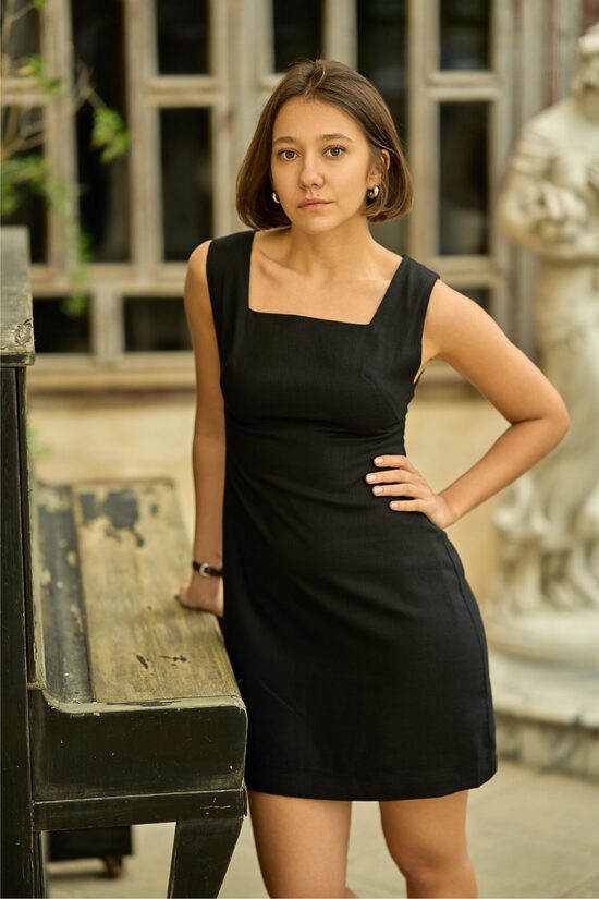 Noir Frame dress | black